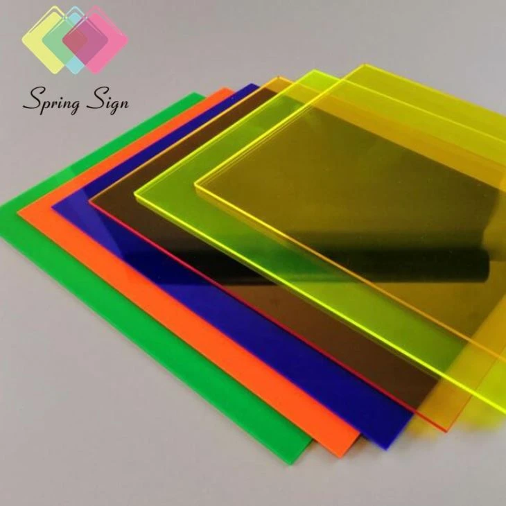 Spring Sign Beautiful Led Acrylic Pmma Diffuser Panel Light Acrylic Sheet
