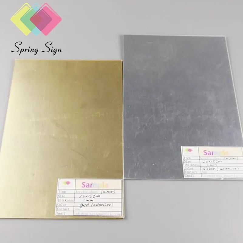 Self Adhesive Gold Mirror Acrylic Sheet