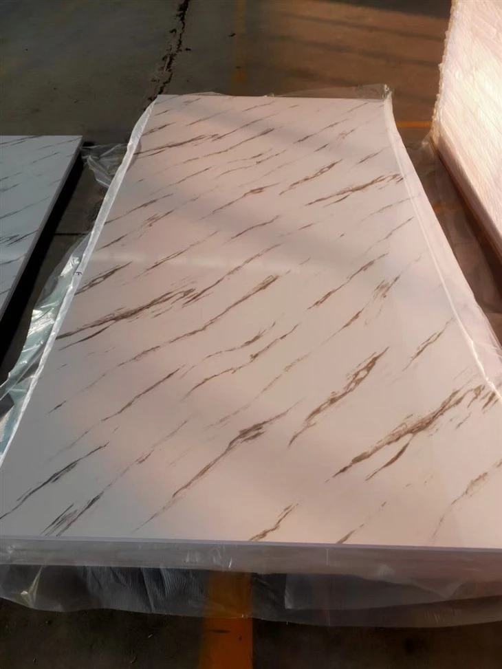 Wood Grain Laminated PVC Foam Board factory